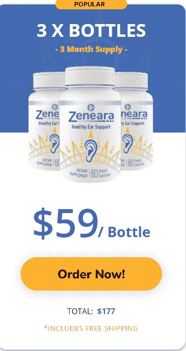 Zeneara 3 bottles